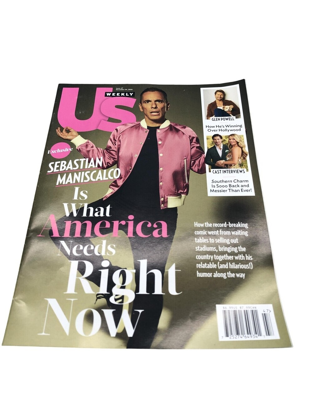 US Weekly Sebastian Maniscalco Cover November 2025 Issue 47 Celebrity Magazine
